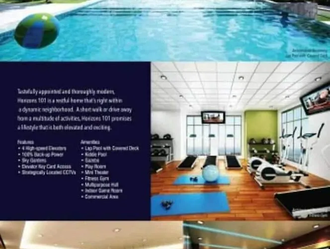 Horizon 101 A6 Beside Mango Bar,robinson Mall,free Pool,wifi,kitchen 3* 세부