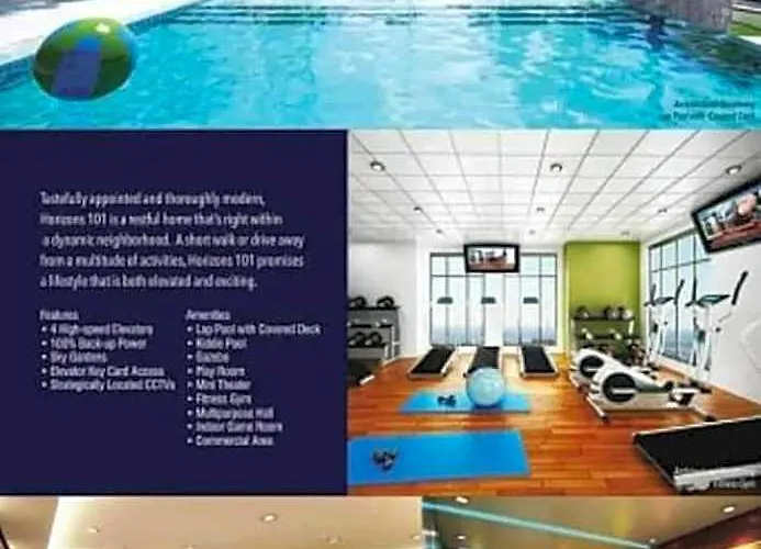 Horizon 101 A6 Beside Mango Bar,robinson Mall,free Pool,wifi,kitchen 아파트호텔 3*
